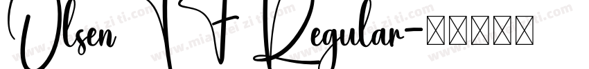 OlsenTF Regular字体转换